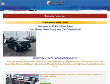 Tablet Screenshot of eckertautosales.ca